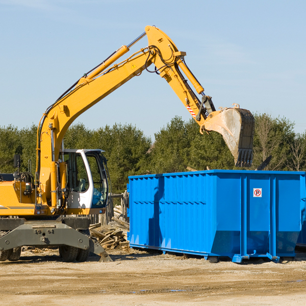 are there any restrictions on where a residential dumpster can be placed in Brookmont MD